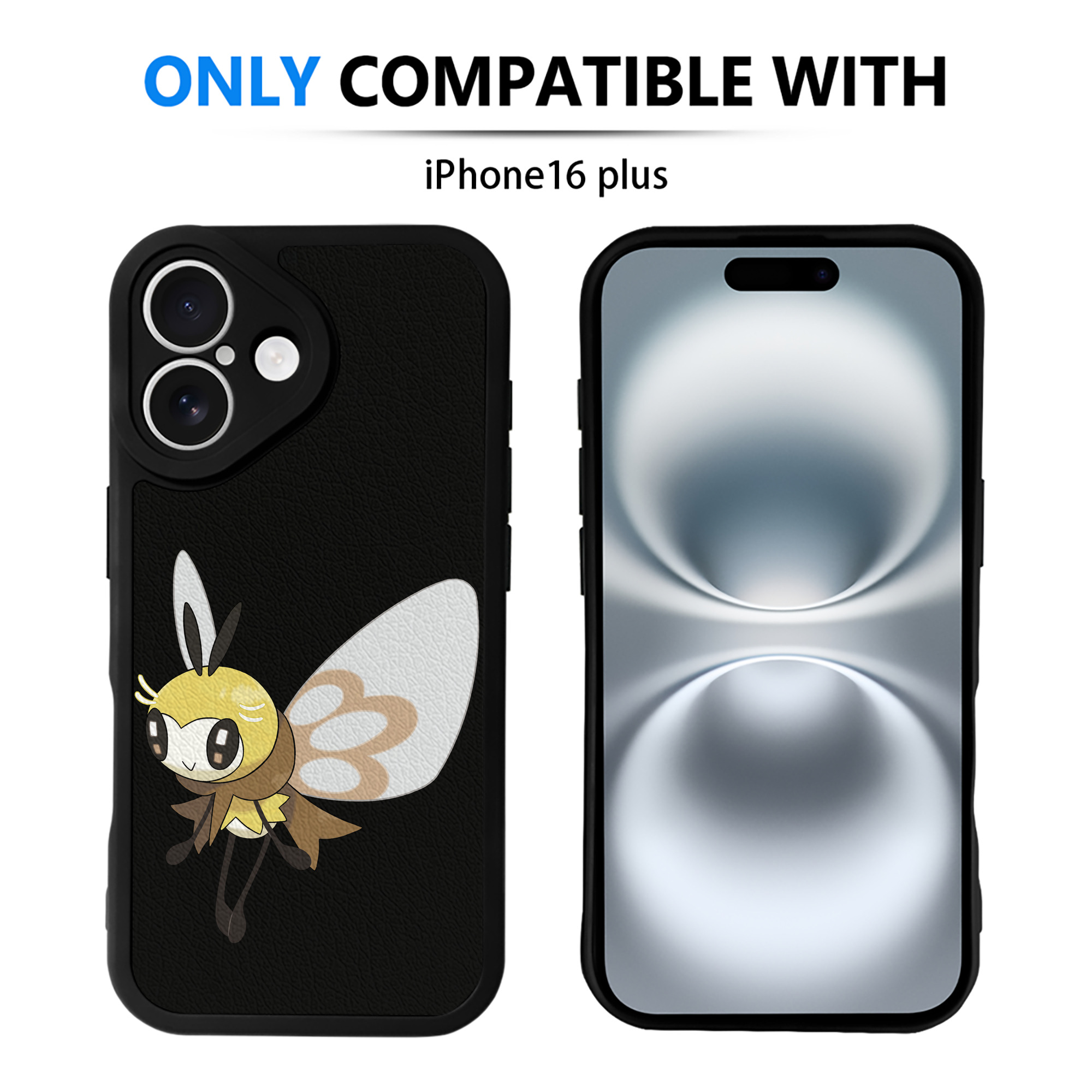 （画像用） ポケットモンスター Pokémon 【iPhone 16シリーズ対応】シリコンスマホケース（レザー調） 材質：シリコン